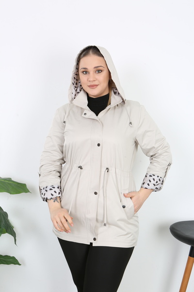 TUTveAL Collection Cotton, Water Repellent, Lined, Hooded, Spring, Trench Coat,