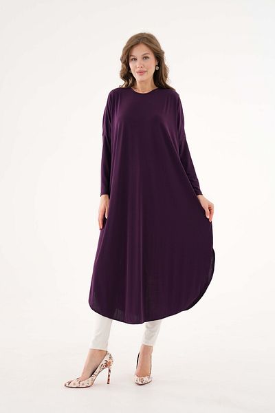 NİSUM MODA Sandy Tunic with Slits on the Sides