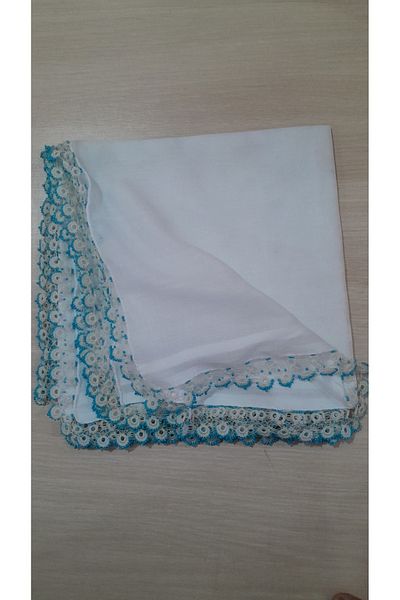 Papatyam Handcrafted Crochet Embroidered Beaded Writing/Crocheted Writing/Vintage/Dowry Yemeni/Cotton Yemeni/Hand Knitting
