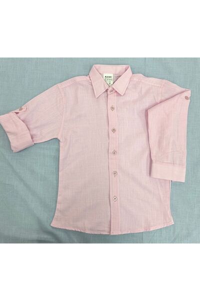 LUCYK&KİDS ERKEK ÇOCUK UZUN KOLLU KETEN GÖMLEK