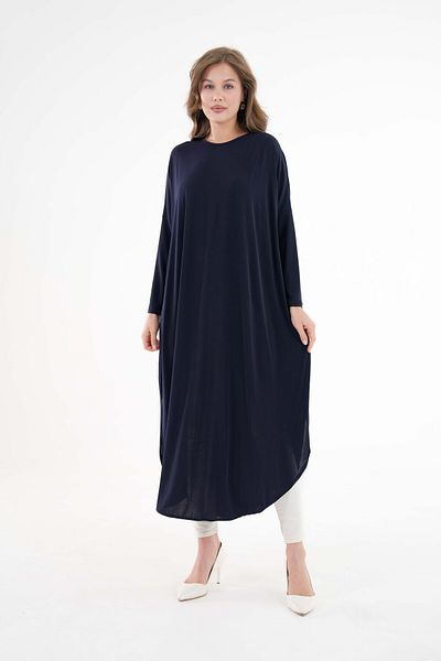NİSUM MODA Sandy Tunic with Slits on the Sides