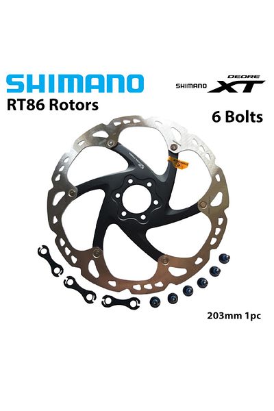 Choice Rt86 203mm 1pc Shimano Deore Xt Rt86 Bike Brake Disc 6 Bolt Ice Point Technology Mtb Mountain Bicycl