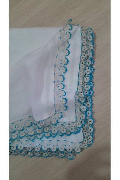Papatyam Handcrafted Crochet Embroidered Beaded Writing/Crocheted Writing/Vintage/Dowry Yemeni/Cotton Yemeni/Hand Knitting