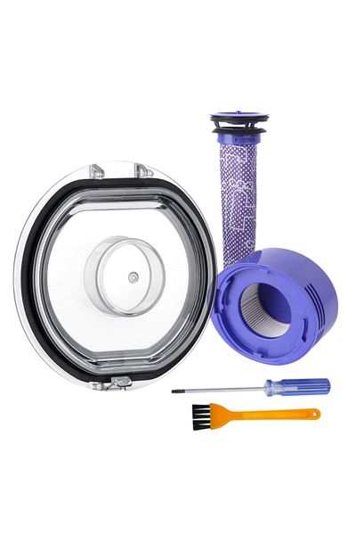 Choice 5pcs For Dyson V7 V8 Vacuum Cleaners Replacement Pre-Filter and Post- Filter Bottom Lid Top Fixed Se