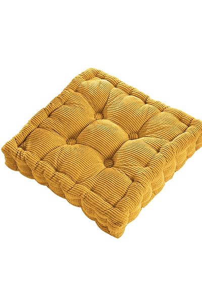 Choice Yellow Thicken Square Corncob Tatami Seat Office Chair Cushion Soft Sofa for Home Floor Decor Textil