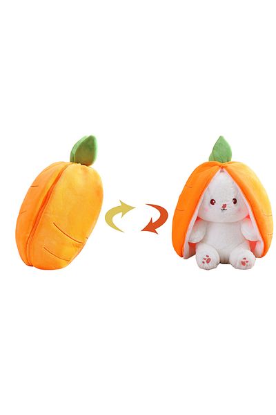 Choice 18cm Carrot Rabbit 18cm Creative Funny Doll Carrot Rabbit Plush Toy Stuffed Soft Hiding in Strawberr