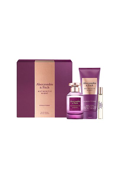Abercrombie & Fitch Authentic Night Woman Set By Abercrombie & Fitch EDP - 3 Pieces