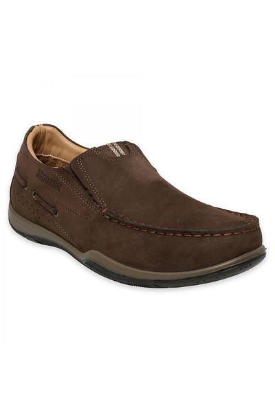Scooter M2021 Nubuck Casual Brown Men's Shoes