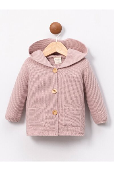 Cumino Kulaklı Kapüşonlu Örgü Hırka