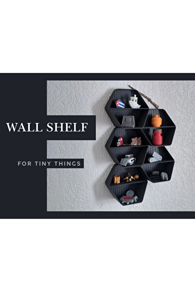 Atsu 3D Duvar Rafı-Tekli-Koleksiyonluk