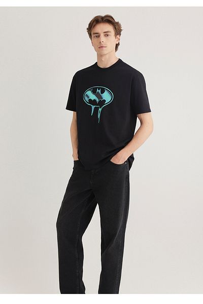 Mavi Ανδρικό μπλουζάκι με εμπριμέ batman casual fit