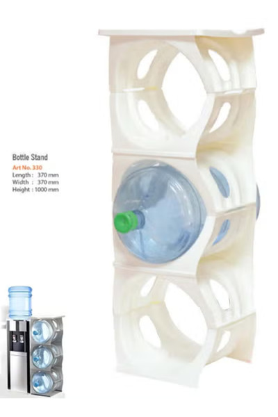co arma 3-Tier Detachable and Stackable Water Gallon Rack, Durable and Space Saving
