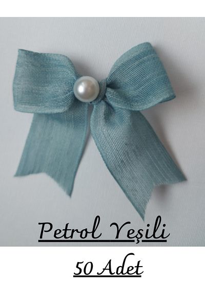 SEVİMLİ TASARİMLAR Napoli Cut Linen Bow - Ready-Made Long Ribbon (50 Pieces)