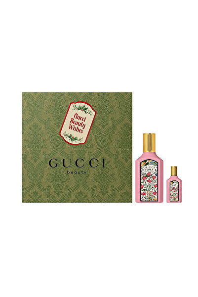 Gucci مجموعة فلورا جورجيوس جاردينيا من جوتشي أو دو بارفان (أو دو بارفان 50 مل + أو دو بارفان 5 مل) - قطعتين