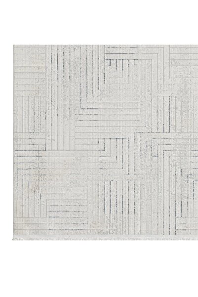 SEYRAN HALI Seyran Mısra Koleksiyonu Modern Desenli Halı 5004 Mavi