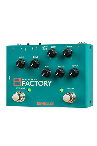 SONICAKE B Factory Dualane Bass Preamp Pedal