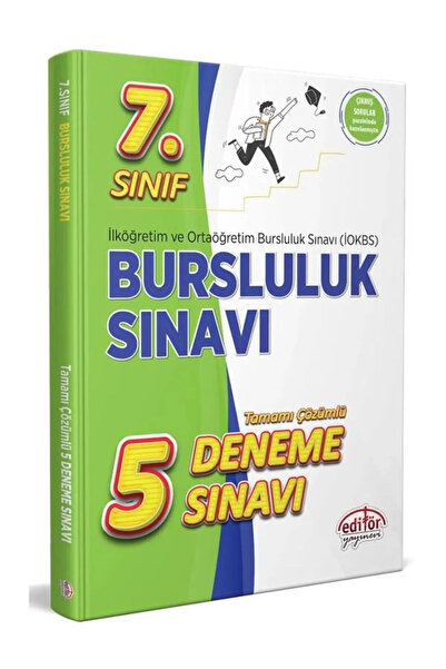 Editör Yayınevi Editör Iokbs Pybs Bursluluk 7.sınıf 5 Deneme 2025,2026