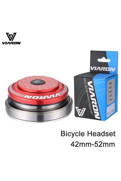 Choice red VIARON Bicycle Bowl Group 41.8*52MM Bicycle Bearing Headset Top Sealed Aluminum Alloy Mountain B