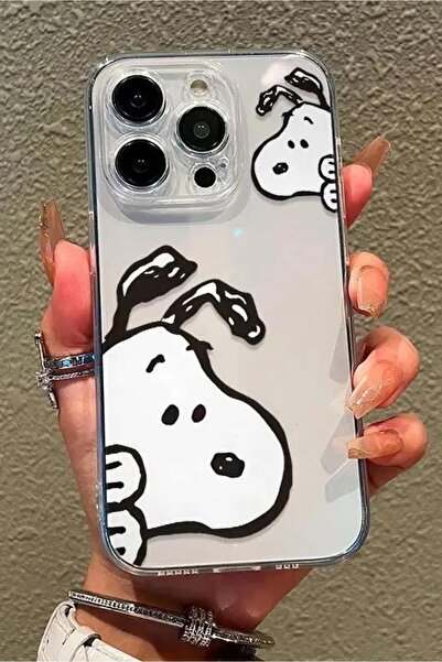 mooodcase iPhone 16 Pro Max Uyumlu Cool Doggo Desenli Şeffaf Silikonlu Telefon Kılıfı