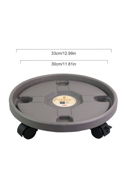 Choice عجلات عالمية لأواني الزهور من 3C صينية بلاستيكية مستديرة حامل أزهار مت...