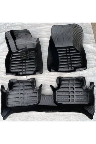 Drs Tuning Renault Clio 5 Uyumlu 2019 Sonrası 5D Havuzlu Karbon Dizayn Paspas...