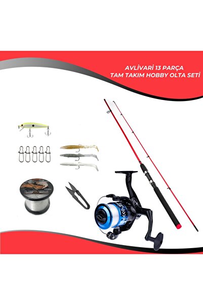 Avlivari Spinner 218 Cm 1-14 Gr -  Ecco 3000 Tam Takım Kıyı Hobi Lrf Olta Seti