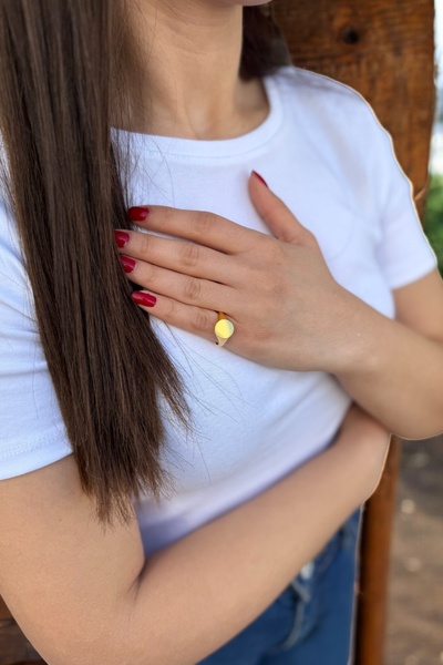 Utku Kuyumculuk 22 AYAR ŞÖVALYE YÜZÜK