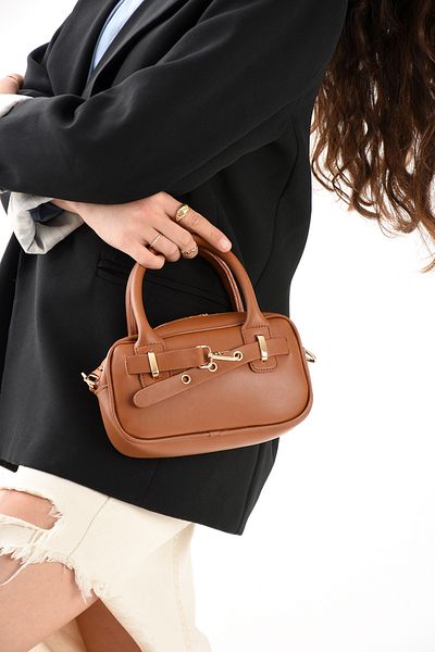 NWR BAGS Geantă de umăr și crossbody pentru femei, maro, dimensiune 14x22