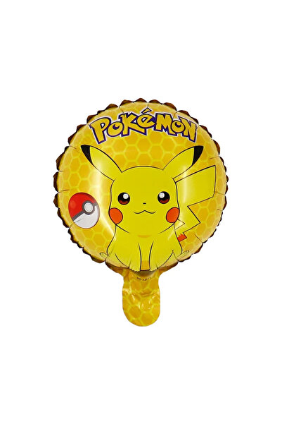 Choice عبوة من 1 قطعة من بالونات فيلم الألومنيوم الدائرية بوكيمون مقاس 10 بوص...