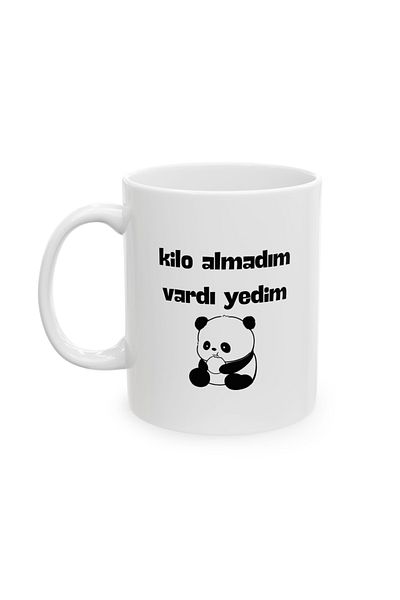 IVART لم أكتسب وزنًا، لقد أكلت نفسي، كوب بورسلين مطبوع قياسي - هدية - شعار
