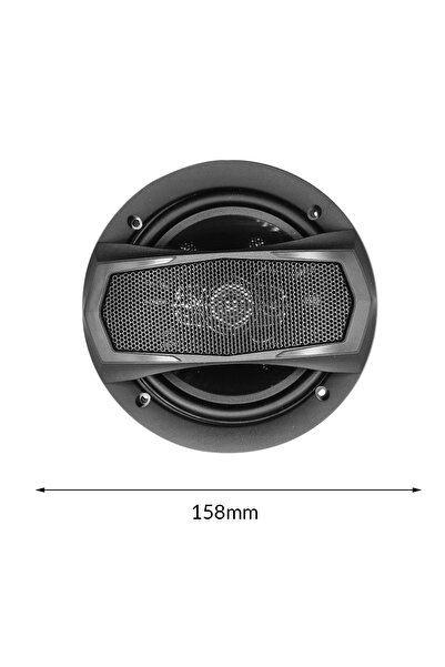 Generic 100Miles 6" 3-Way Coaxial Car Speaker, 600W Max, High-Power Flush Mount Audio System (2 Pcs)