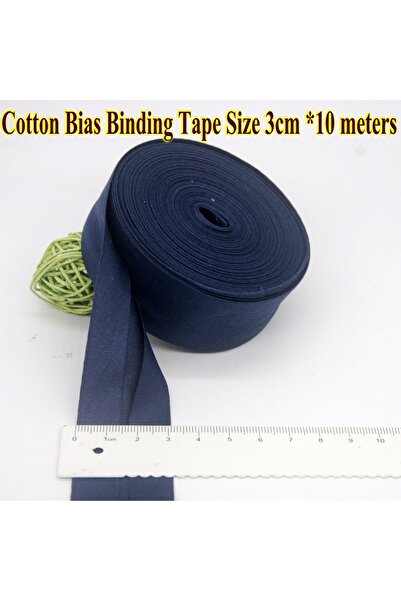 Choice 3cm x 10meters 5 Navy 3cm 10m 30mm x 10m Cotton Bias Binding Tape DIY ...