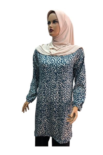 eflin Women's Hijab Hijab Clothing Tunic - Burumcuk and Patterned Cakiltasi