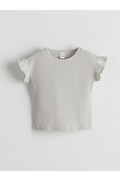 LC Waikiki New Season Crew Neck Basic Baby Girl T-Shirt - S5Li60Z1