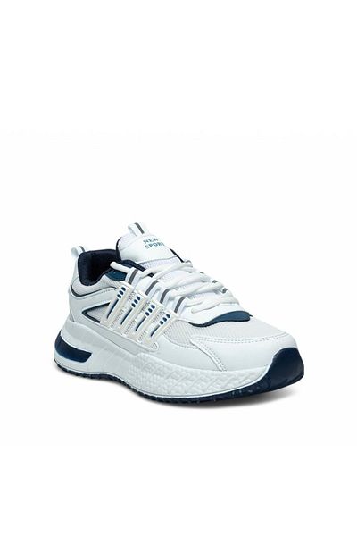 Tuğba Ortopedi 7615 Young White/Navy Blue Comfortable Sneaker