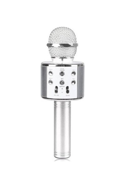 Leastra Karaoke Mikrofon Dahili Hoparlörlü Usb Flash Tf Kart Destekli Ses Değ...