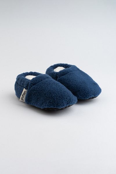 pufien Anti-Sweat Booties - First Step Home Shoes with Lined Anti-Slip Soles