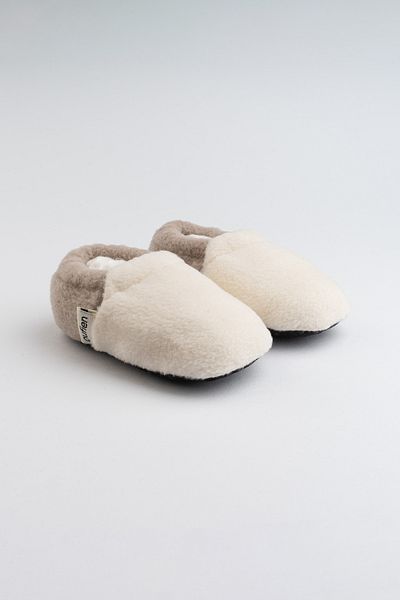 pufien Anti-Sweat Booties - First Step Home Shoes with Lined Anti-Slip Soles