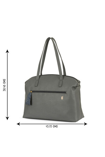Baggit Womens Lxe Clumpy M 3T5 Bowling Bag- Grey
