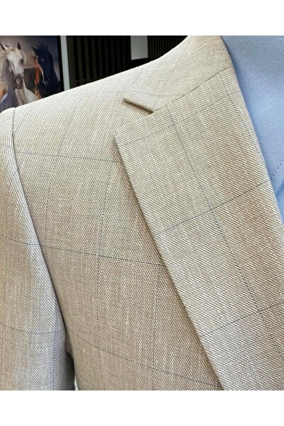 TerziAdemAltun Мъжко карирано мъжко яке в италиански стил T12547