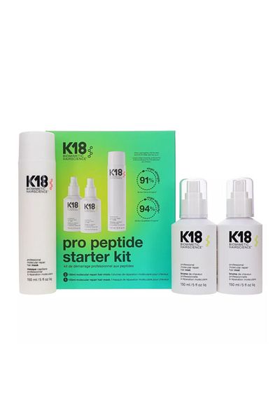 K18 K18 Peptide Damaged Hair Repair Kit 3 Products