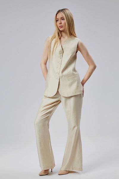 Bolivente Women's Regular Woven Linen Suit