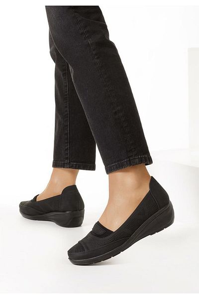 B T Shoes Mocasini cu platforma Nalanda Negri