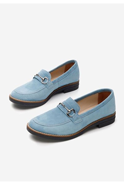 B T Shoes Mocasini dama piele Evadne bleu