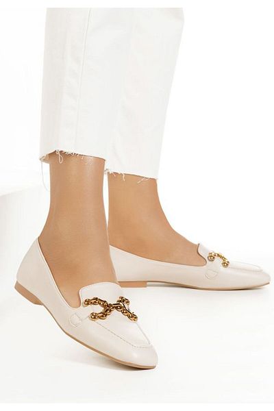 B T Shoes Mocasini dama eleganti Galaia bej