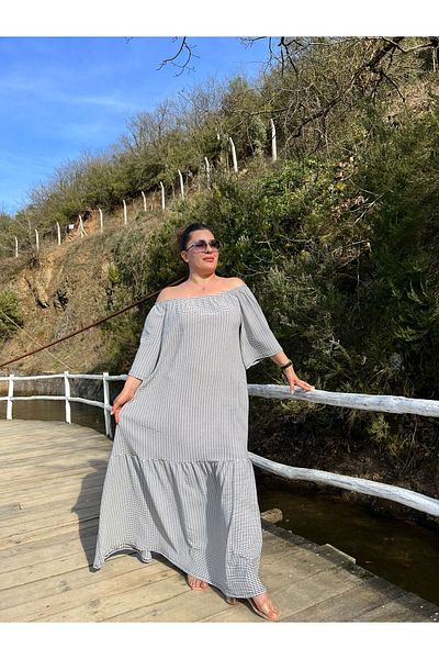 MJORA Φόρεμα με γιακά Madonna Comfortable Fit Plus Size