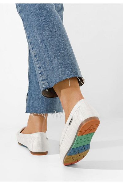 B T Shoes Mocasini dama Tamina albi