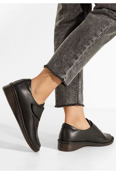 B T Shoes Mocasini piele naturala Asti V2 negri