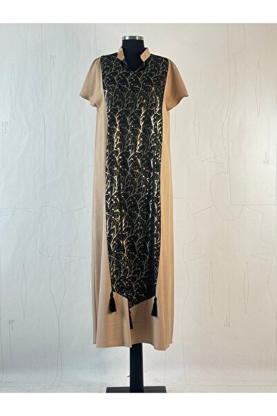 4 YOU TEKSTİL VE AKSESUAR Vizon keten tunik