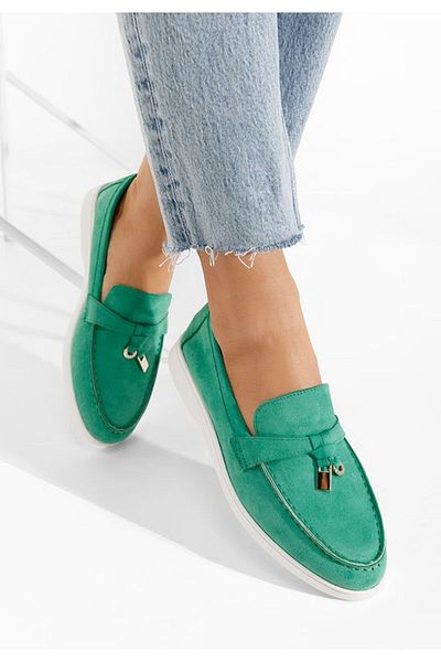 B T Shoes Mocasini dama Glena verzi